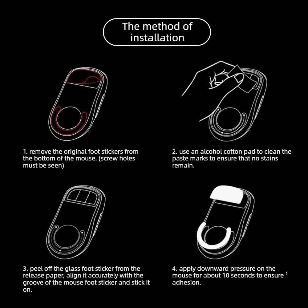 Tempered Glass Mouse Skates fo - огляд і ціна Logitech Mouse G Pro X Superlight