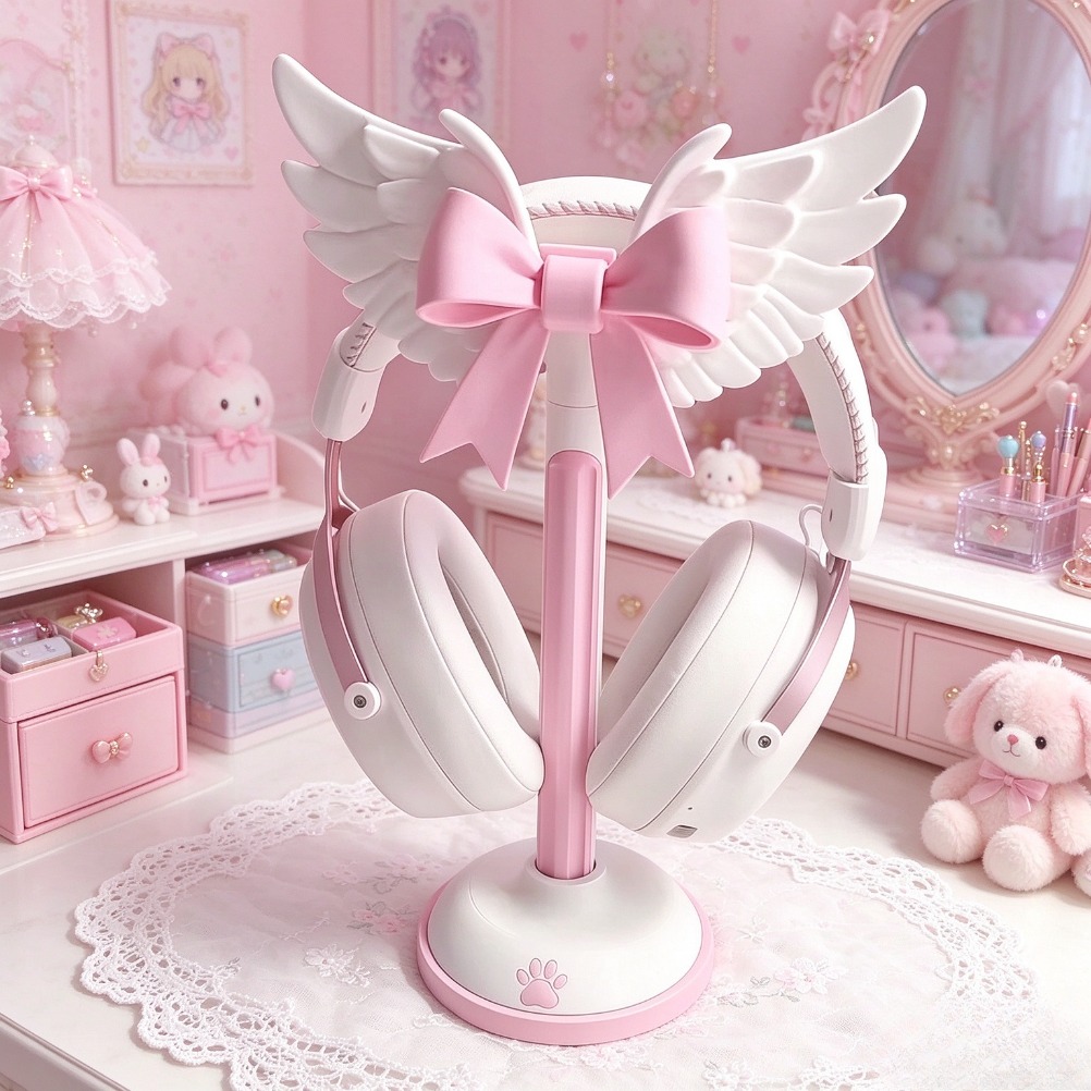 Angel Wing Bow Headset Holder  - огляд і ціна Accessories For Your Gaming Room