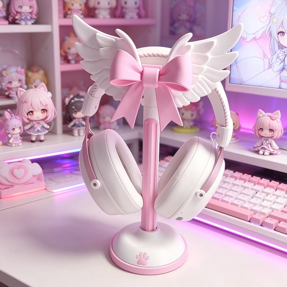 Angel Wing Bow Headset Holder  - огляд і ціна Accessories For Your Gaming Room