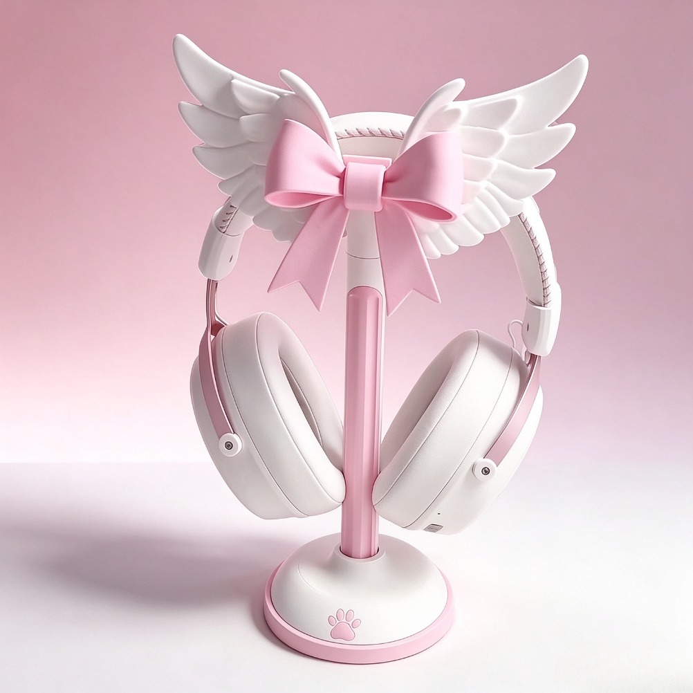 Angel Wing Bow Headset Holder  - огляд і ціна Accessories For Your Gaming Room