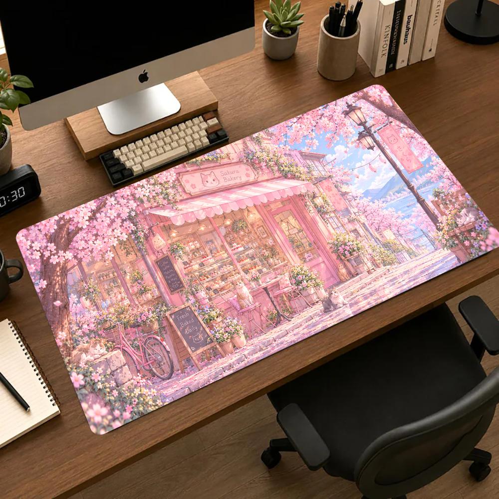 Cherry Blossom Shop Desk Mat T - огляд і ціна Gaming Accessories Shop