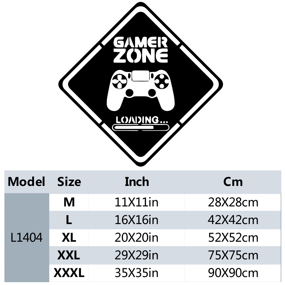 1pc Gamer Zone Door Decal Wall - огляд і ціна Gaming Accessories For Room