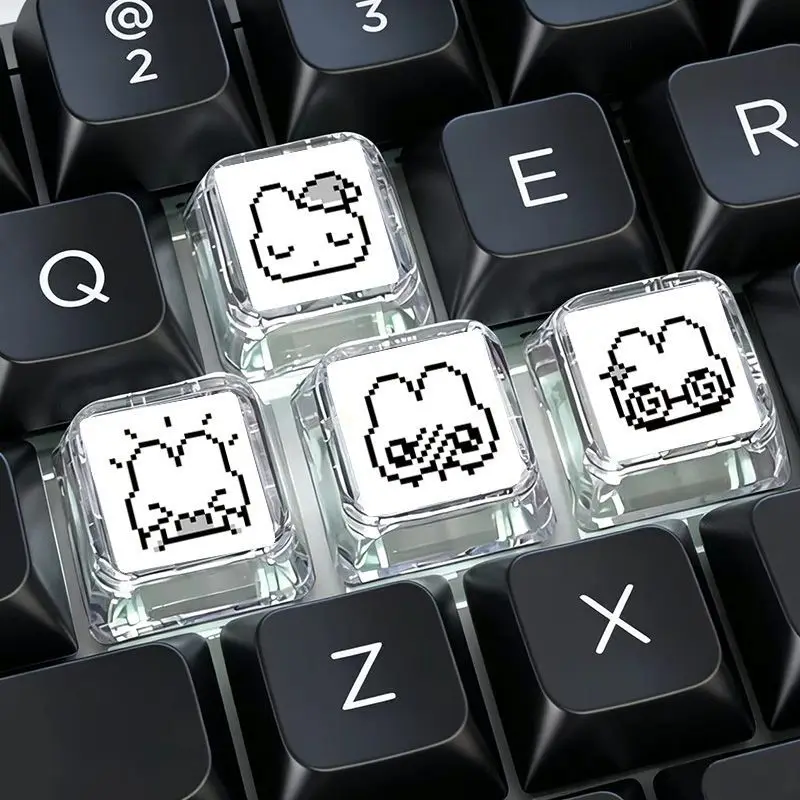 4pcs Cute Pixel Rabbit Express - огляд і ціна Gaming Accessories Aesthetic