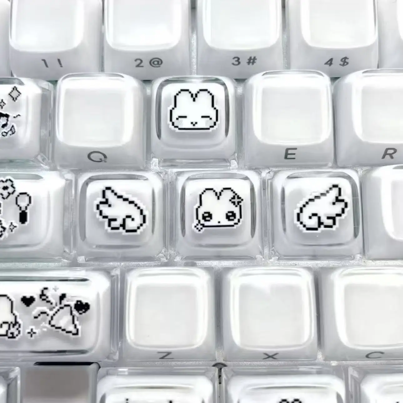 4pcs Cute Pixel Rabbit Express - огляд і ціна Gaming Accessories Aesthetic