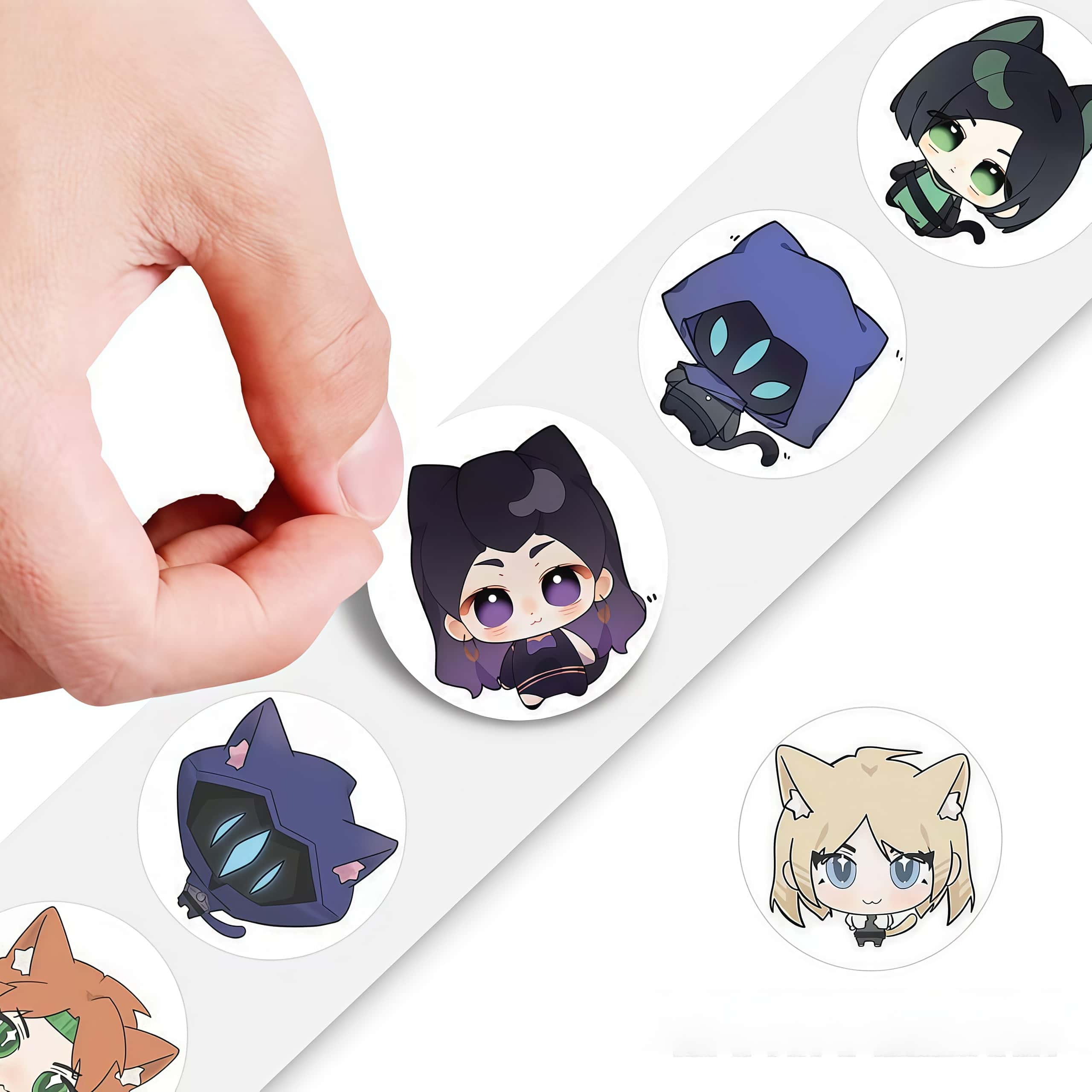 500Pcs Valorant Cat Ear Chibi  - огляд і ціна Gaming Accessories For Room